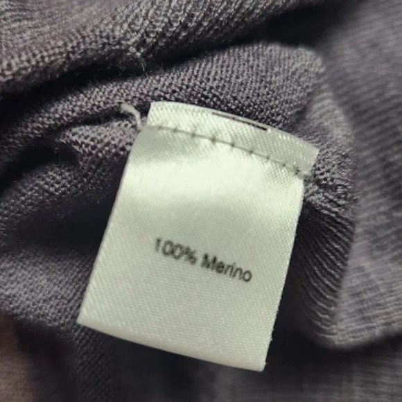 Saks Fifth Avenue Merino Cardigan - Gray - Size M - Picture 5 of 5